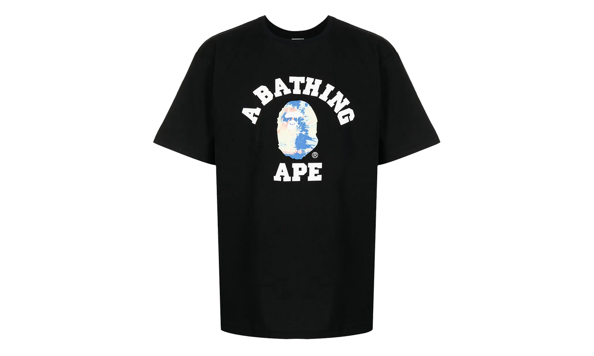 BAPE Tie Dye College Tee Black / Multicolor 1TEI 301 034 BLACK MULTICOLOR