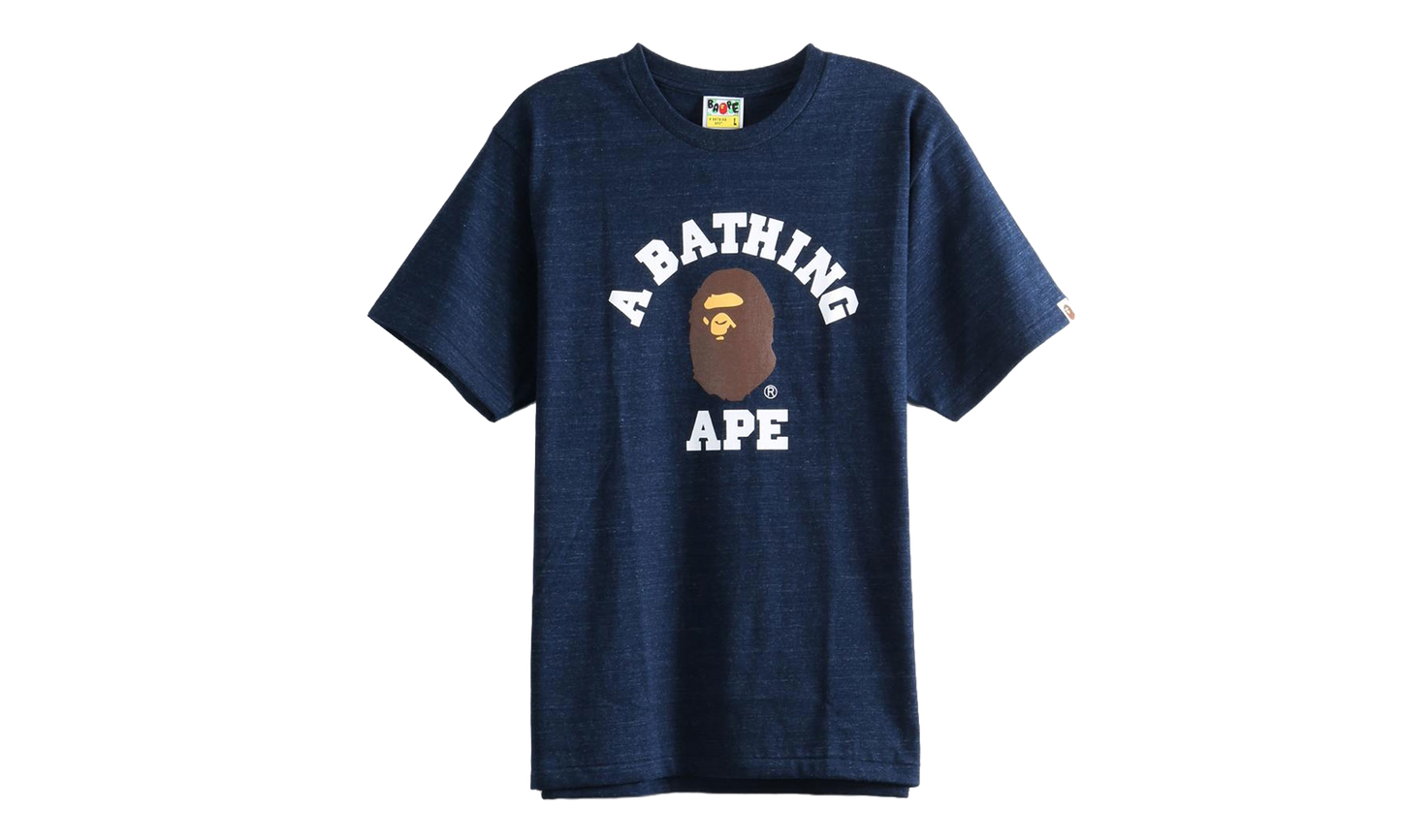 BAPE College Tee Navy 1M30110001 NVY