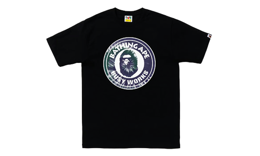 BAPE Tie Dye Busy Works Tee Black Purple 1I80 110 024 PUR