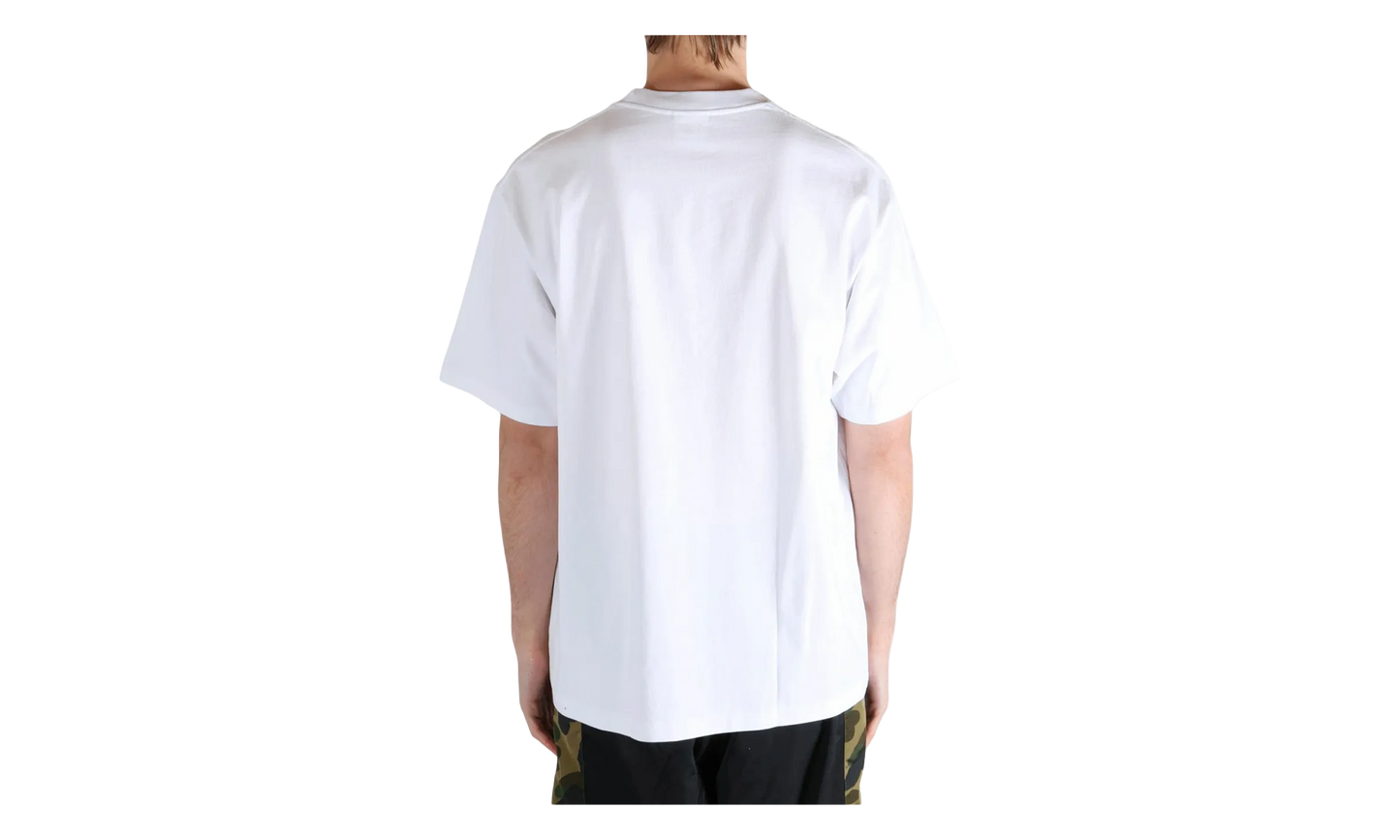 BAPE Sta College Relaxed Fit Tee White 1L80110314 WHT