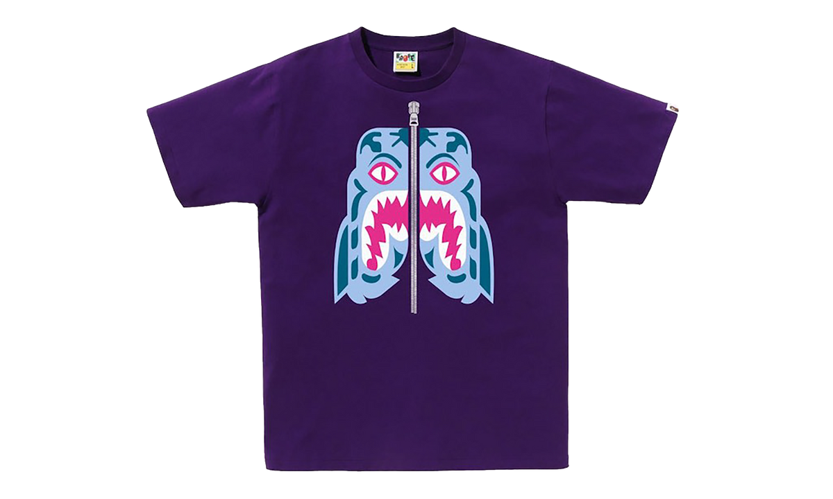 BAPE Colors Tiger T-Shirt Purple 1J30 110 057