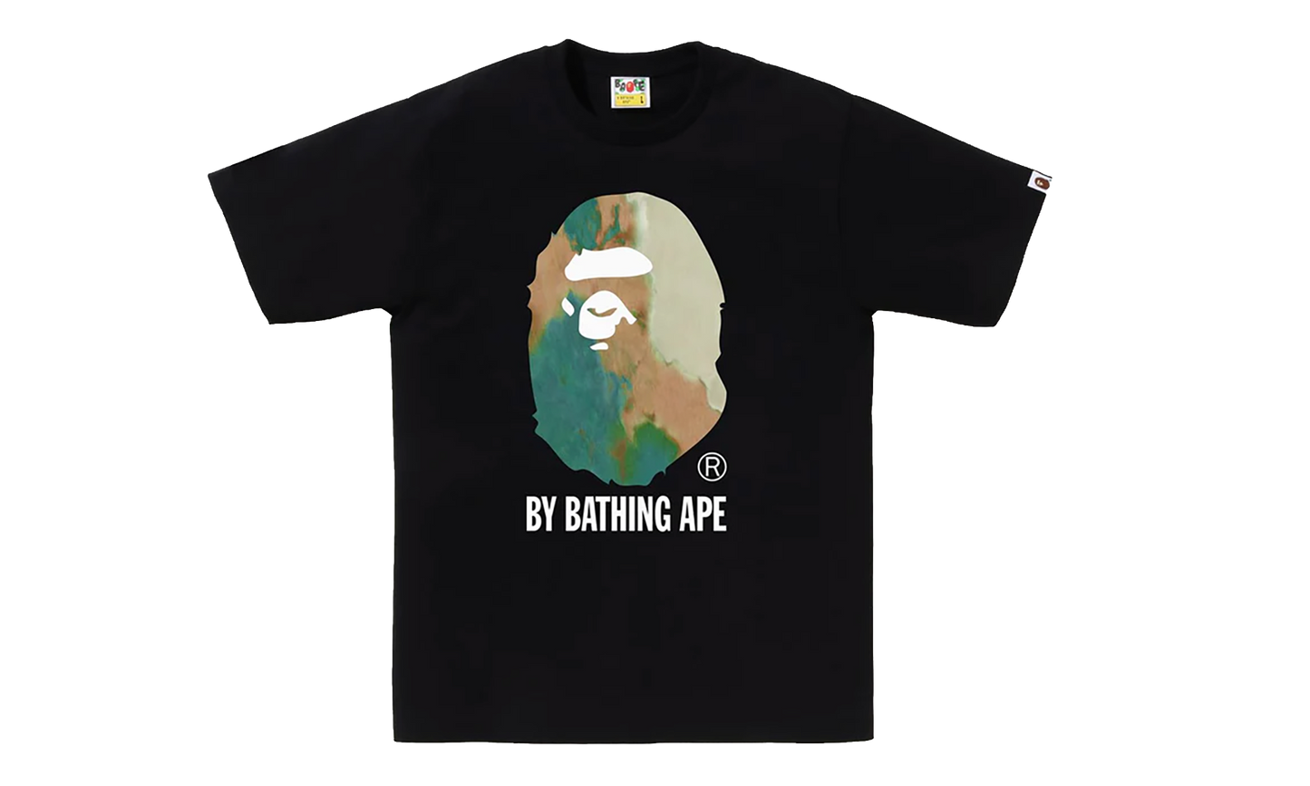 BAPE Tie Dye By Bathing Ape Tee Black / Green 0ZXTEM110033N BLACK GREEN
