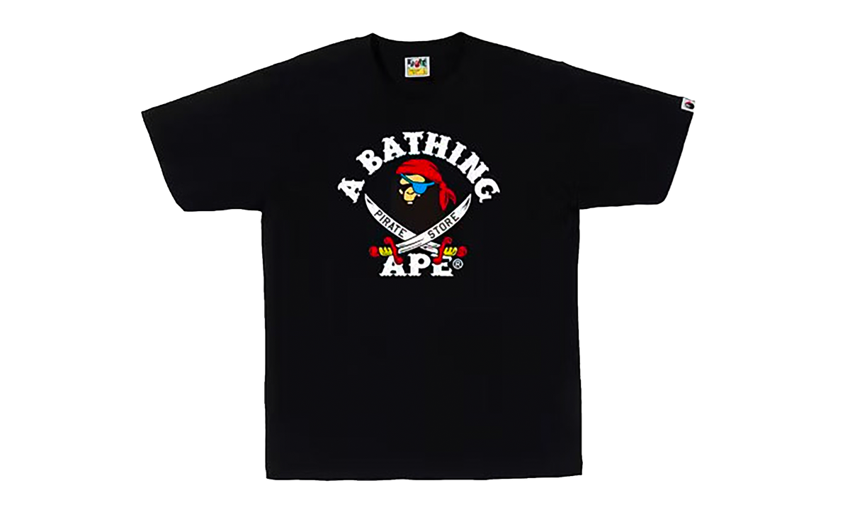 BAPE Ape Pirate Tee Black 4I72110003 BLACK