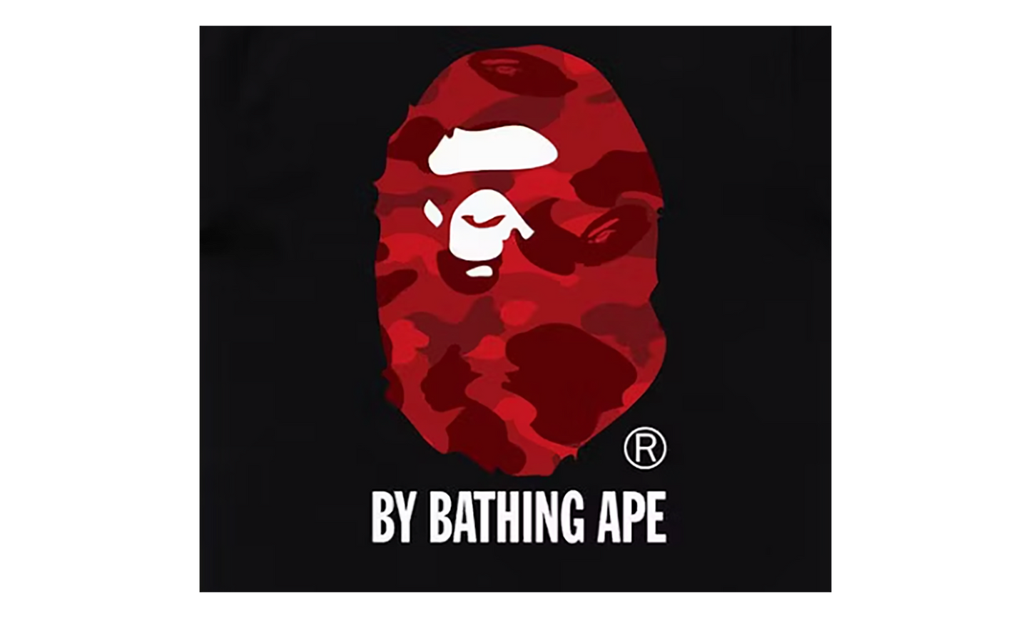 BAPE Color Camo By Bathing Ape Tee FW22 - Black / Red 1K80 110 019 BLACK RED