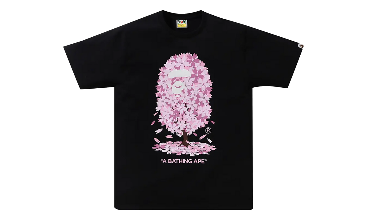 BAPE Sakura Tee Black 1K22 110 036 BLACK