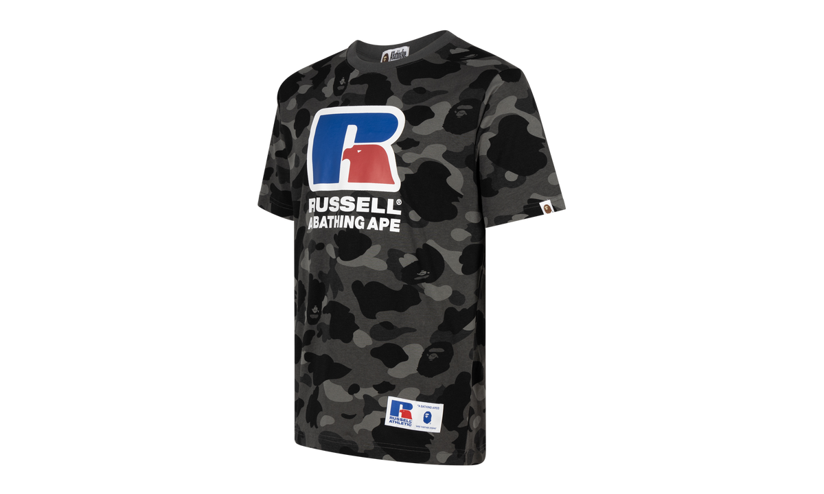 BAPE Color Camo Tee M Russell Athletic