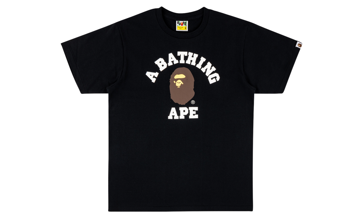 BAPE College Tee Black M110001D BKX