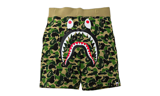 BAPE ABC Camo Shark Sweatshorts Green Camo Z86JZXBA