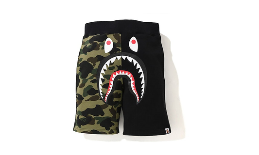 BAPE Shark Sweat Shorts SS21 - Black / Camo 7A6E5A7F