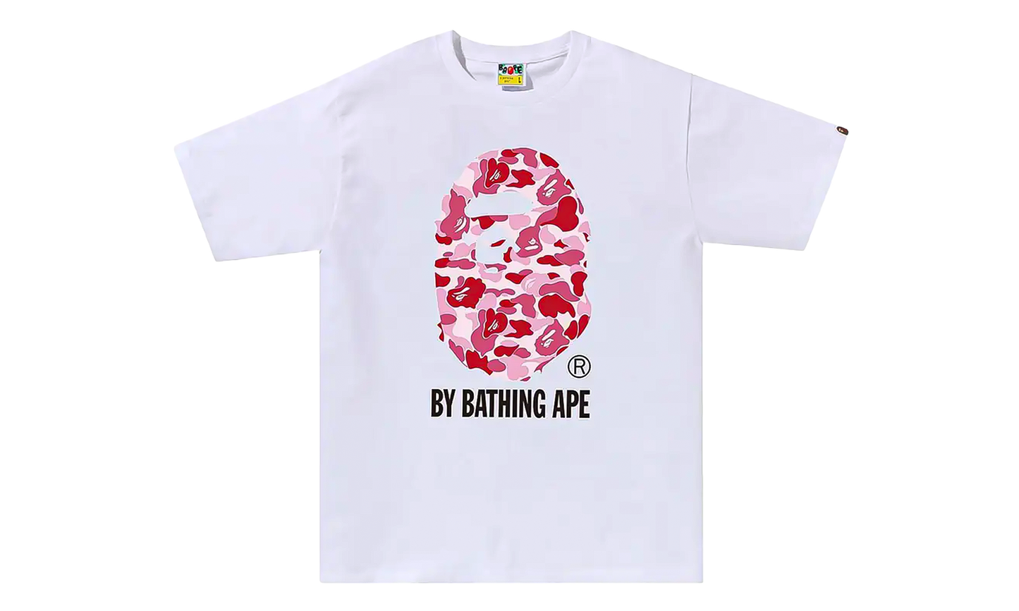 BAPE ABC Camo By Bathing Ape Tee White / Pink 1J30 110 006 WHITE PINK