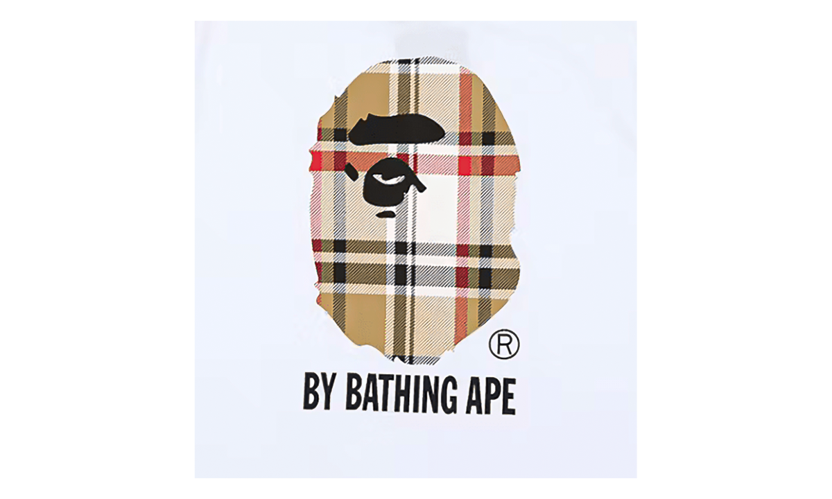 BAPE Check by Bathing Tee White / Beige 1J80 110 052 WHITE