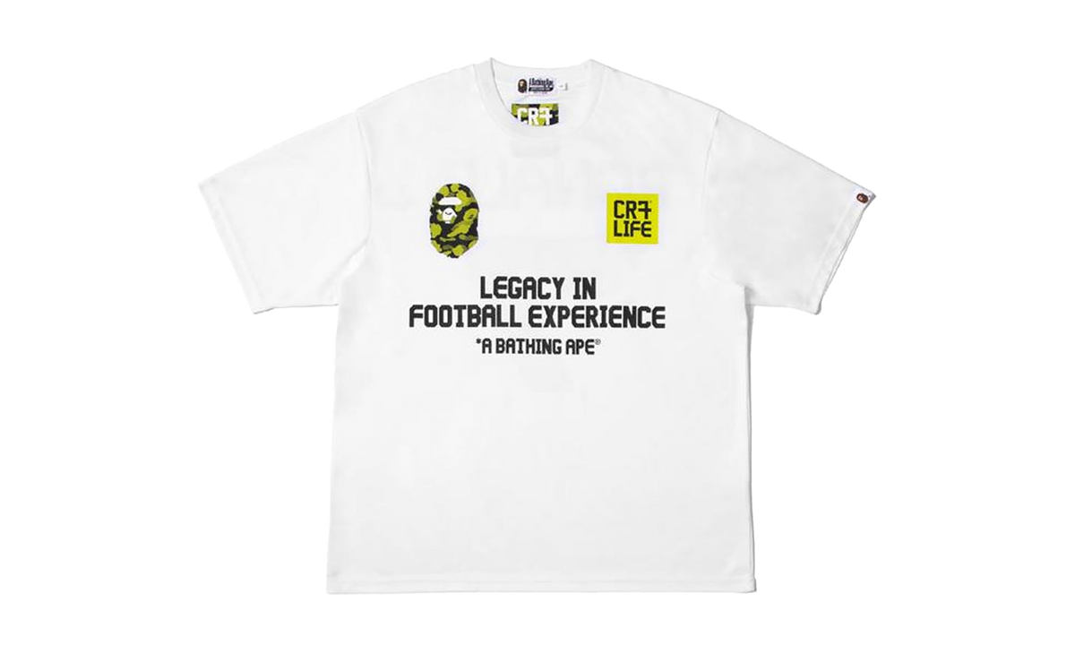 BAPE CR7Life Ronaldo 7 T-shirt White 1L73109972