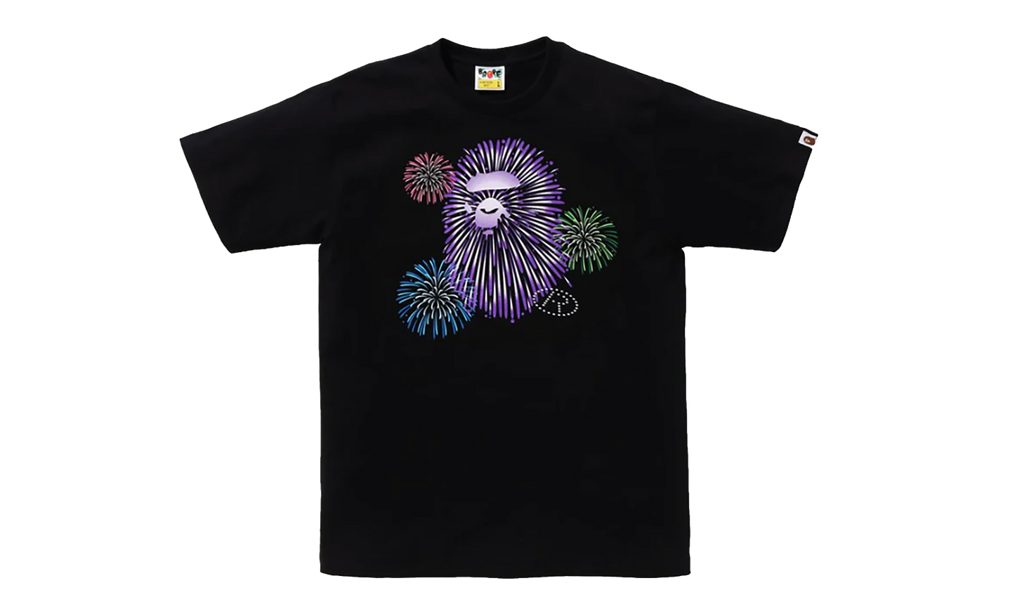 BAPE Ape Head Firework II Tee Black 1K72 110 012 BLACK