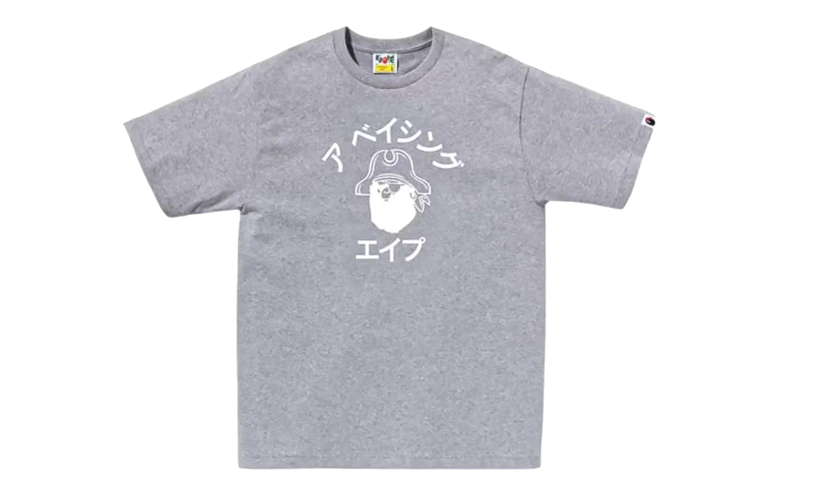 BAPE Katakana Pirate College Tee Grey 4K20 110 007 GREY