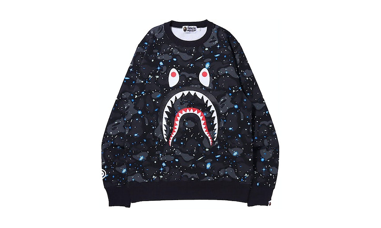 BAPE Crewneck Space Camo Shark B774DD13