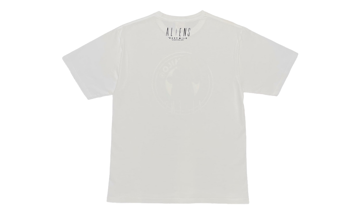 BAPE Aliens Milo Face Hugger Short Sleeve T-Shirt White 2D23110901